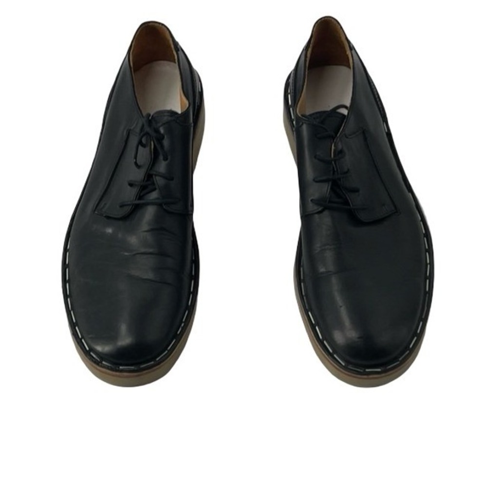 Maison Martin Margiela Mens Derby Shoes Black Leather Vibram Wedge Size 43